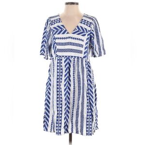 Old Navy Blue and White Flutter Sleeve Sundress